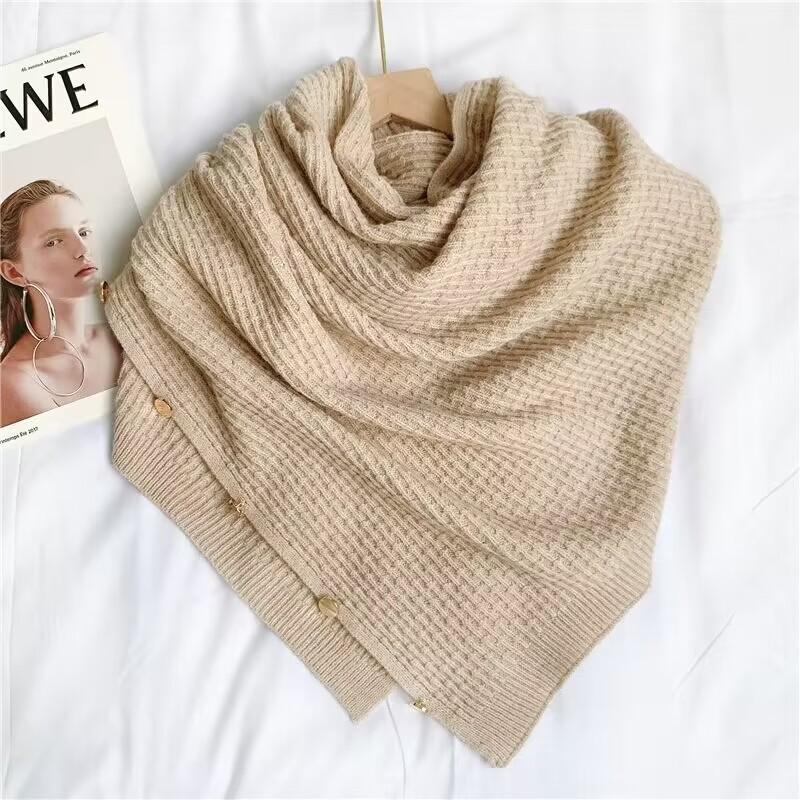 

Шарф женский протектор шеи шарф пряжка шаль плащ двойного назначения шея теплый утолщенный плащ кондиционер снаружи комнаты