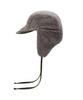 Eondeokeonteulolseutyudio Winter Reversible Fur Hat Trapper Hat / Reverse Fur / Flannel Olive
