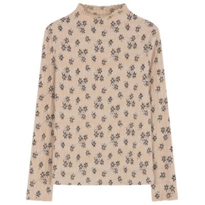 Jacquard Texture, Black Ears, Women's T-shirt, New Style, Slim Base Shirt for Women