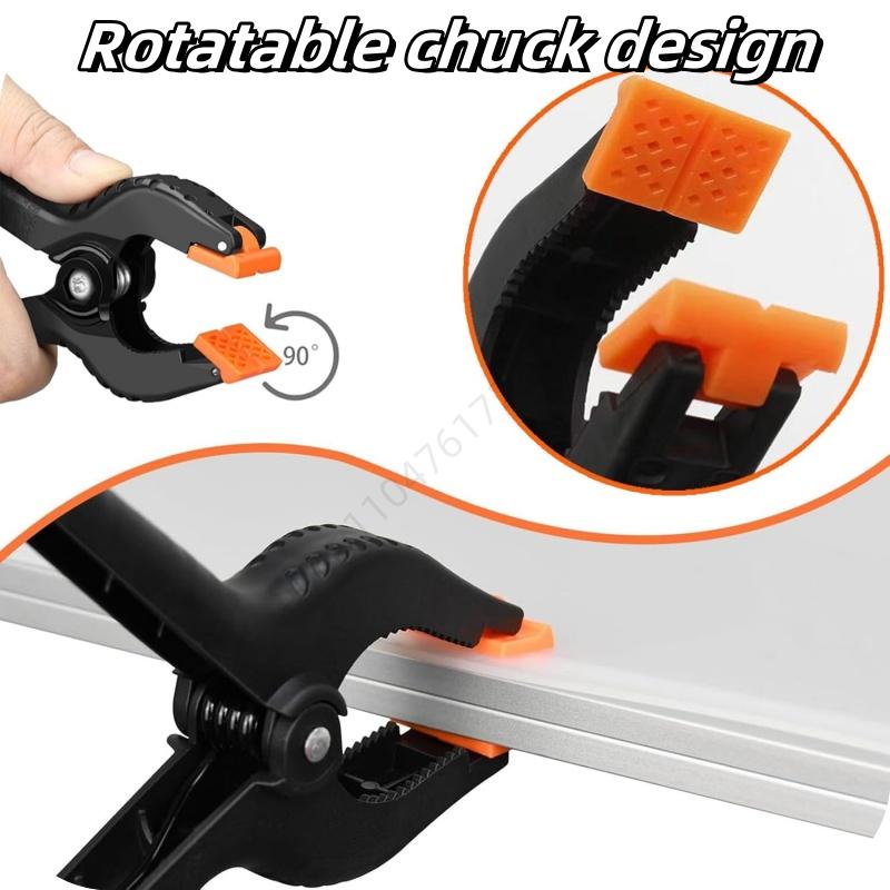 1-20 Pcs 2inch Plastic Nylon Adjustable Woodworking Clamps Wood Working Tools Spring Clip Carpentry Clamps Outillage Menuiserie 1Pcs