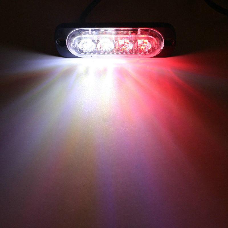 4 светодиодный стробоскоп боковой свет для автомобиля грузовика аварийный сигнальный маяк лампа прицепа 4 светодиодный мигающий стробоскоп маркерный свет 12В 24В водонепроницаемый