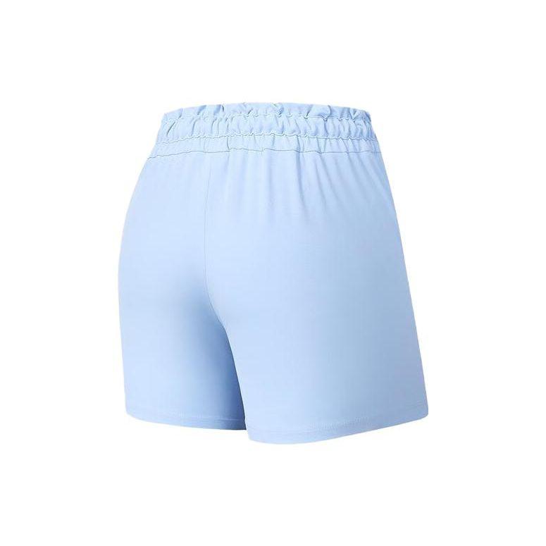 Fila Solid Color Sports Knit Shorts Women Shorts Diagonal-Blue A11W331605FLB