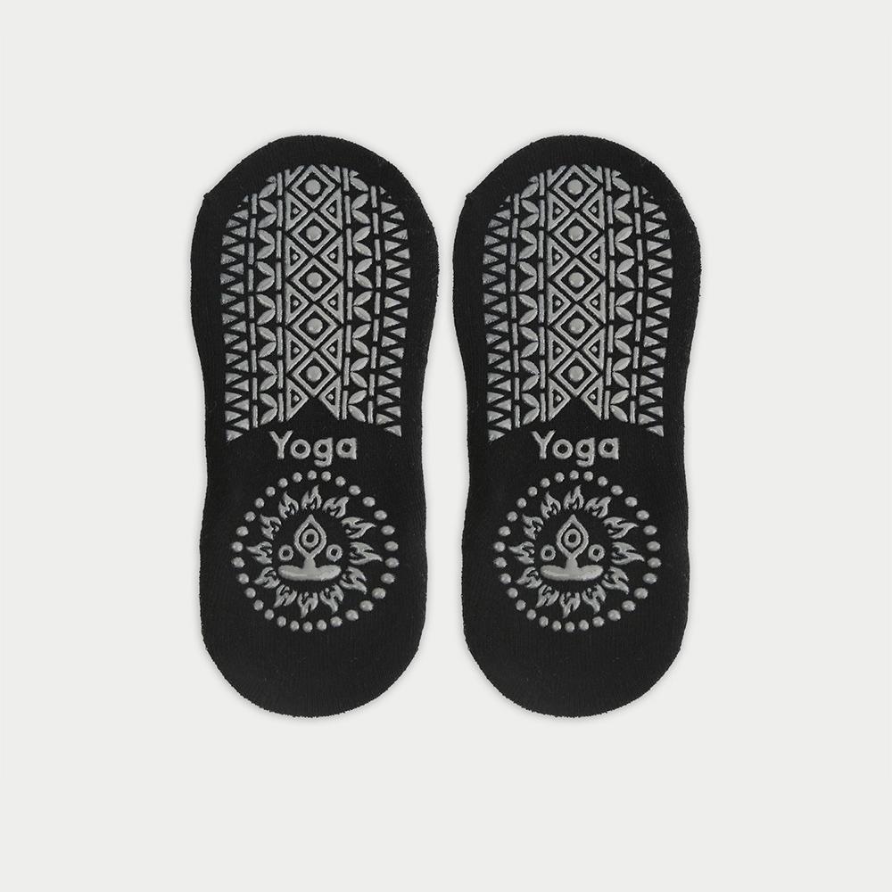 

1 пара носков для йоги, профессиональные нескользящие носки для женщин, спортивные, впитывающие пот, дышащие, носки для пилатеса, спортзала, фитнеса, спорта чёрный