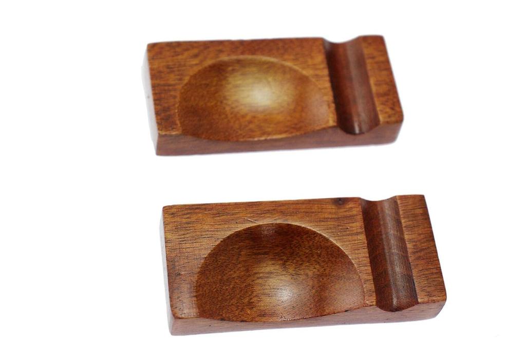 Speed Mao Japanese Modern Wooden Simple Chopstick Rests and Spoon Set of 4 Rests,