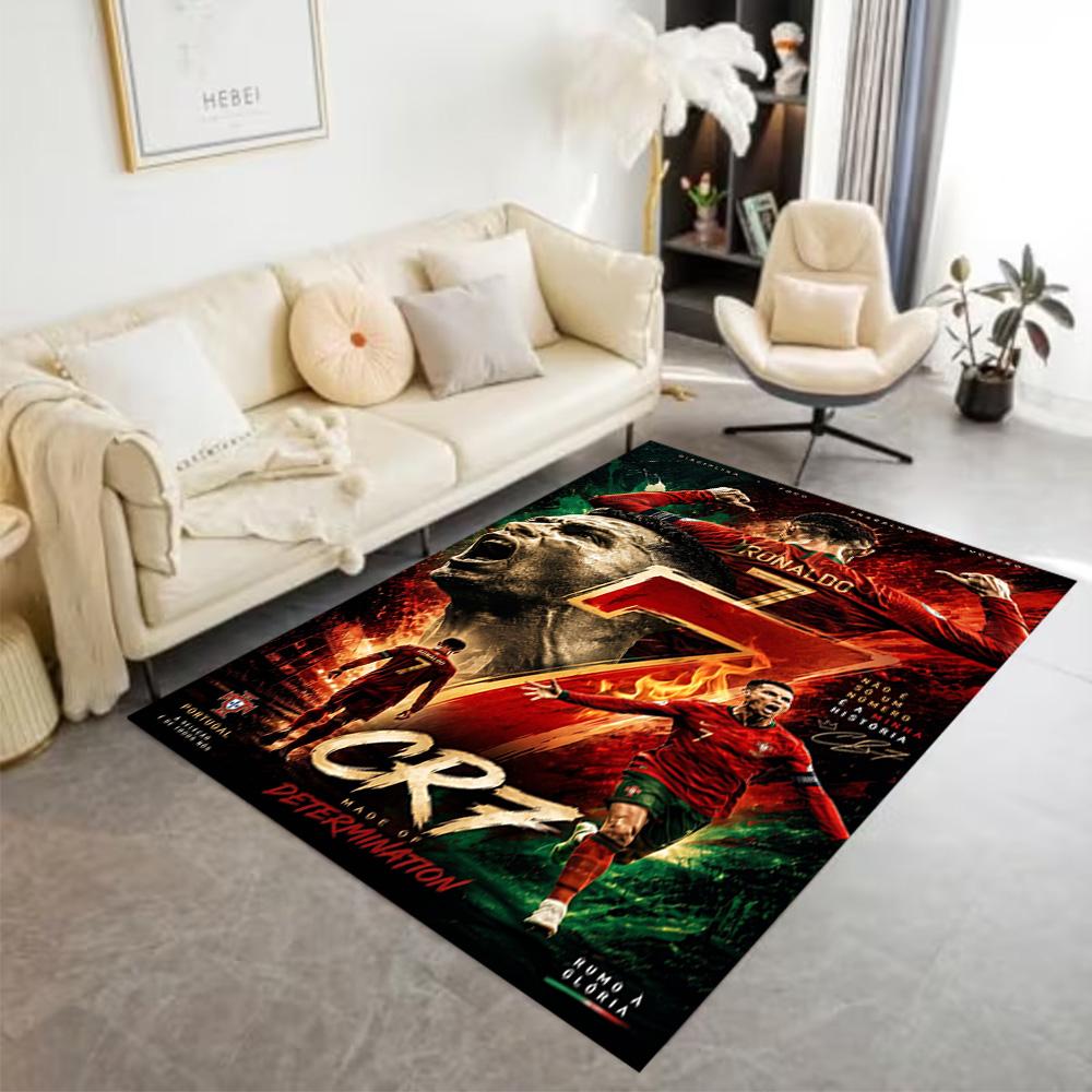 Crz Football Legends Carpet Perfect for Game Room Playrooms Dormitory Decorate room Anti-slip Rug Decorate Offices Spiritual Gift