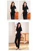 Women's Summer Short-Sleeve Suit Set - Elegant, High-End Professional Attire for Front Desk Managers
