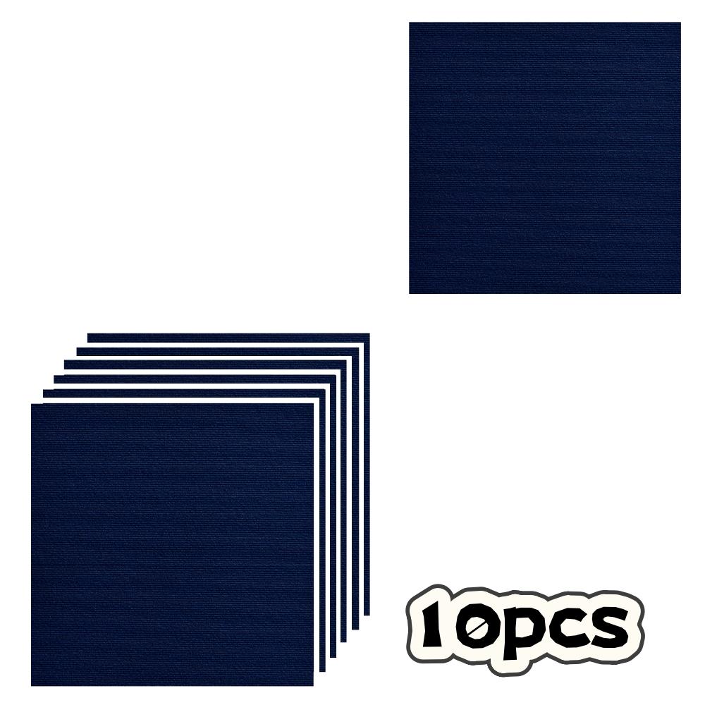 

10pcs 30X30cm Self adhesive anti slip splicing floor mat, floor silent carpet, living room home decoration carpet sticker 30cm темно-синього кольору