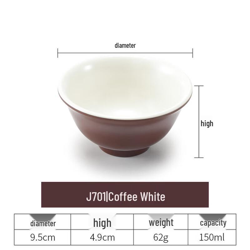 

Melamine Double Color Diagonal Stripe Serving Bowl