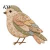 Kreative Hobby-Sets Garten-Tier-Patchwork DIY-Kit, Floraler Stoff Nähen Niedliche Textilkunst Starter-Kit Schmetterling Vogel Basteln für Erwachsene, Zuhause