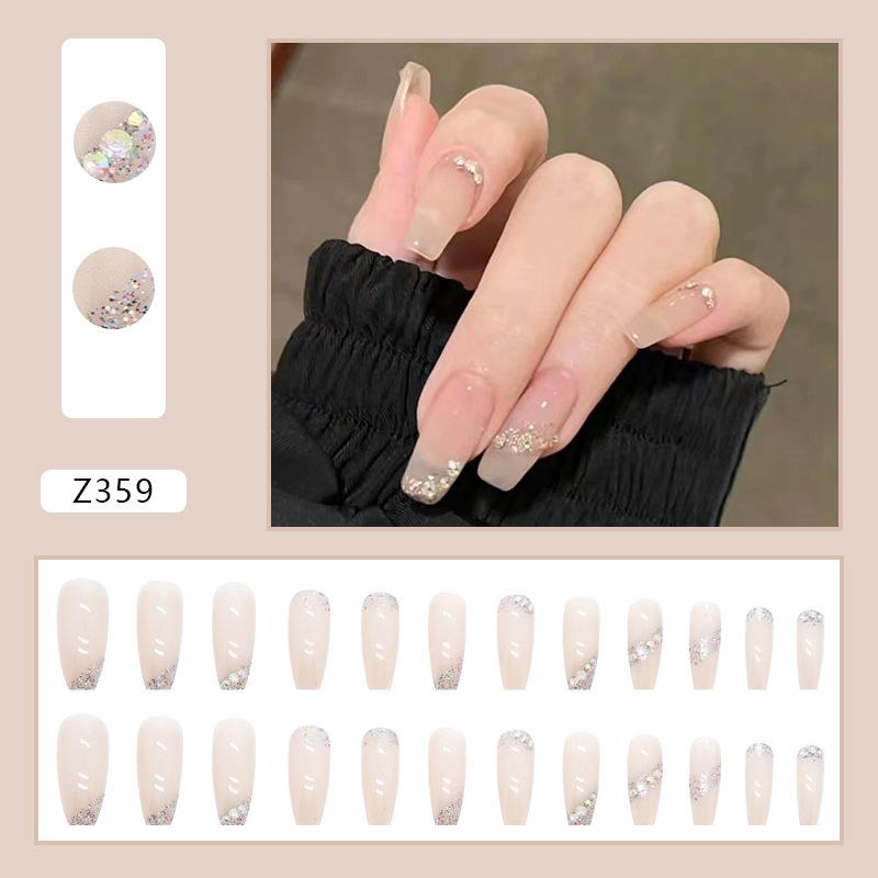 Wear Nail Diamond Small Fresh Three-dimensional Pattern Love Bow Nail Patch Nail Wear Nail Product