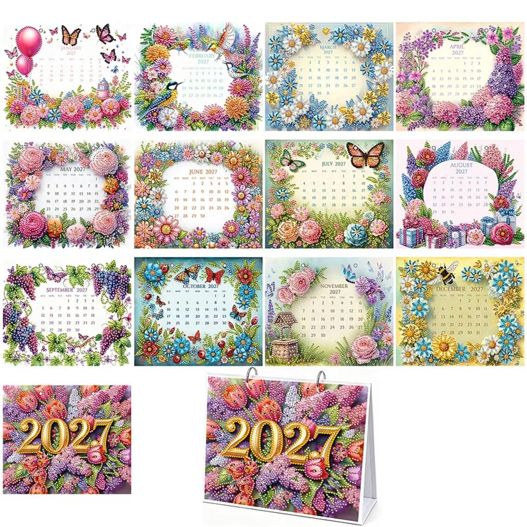 2027 Calendar - Seasonal Wall Hanging Calendar, 15 Inches