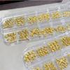 Conchiglia 3D Charms per Unghie da Spiaggia Stella Marina Metallica Decorazioni per Nail Art Oceanica