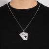 2026 Spring New Hip Hop Trendy Poker Cards Lesbian Flush Ace of Spades Jewelry Pendant Necklace