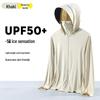 UPF50+ Women's Black Glue Brim Ice Silk Sun Protection Jacket - Breathable Anti-UV Summer Windbreaker.