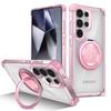 Rotating Magnetic Stand Transparent Phone Case for Samsung Galaxy S26 Ultra S25 Edge S23 S22 S21 Plus S24 FE Shockproof Cover