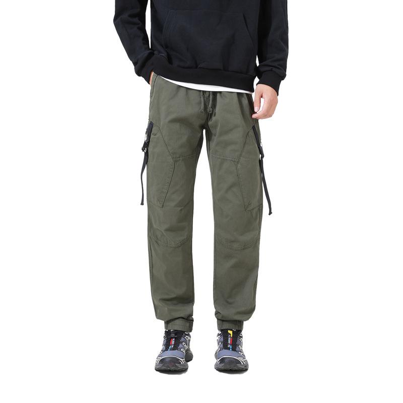 Outdoor Casual Loose Overalls Men's Spring and Autumn Leggings Youth Sweatpants Hong Kong Style Sweatpants B