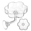 Fish Tank Feeder Aquarium Clear Dish Tray Shrimp Suction Cup Flower Shaped Shrimp Bowl Feeder Tube for Fish Tank Feeder Tray
