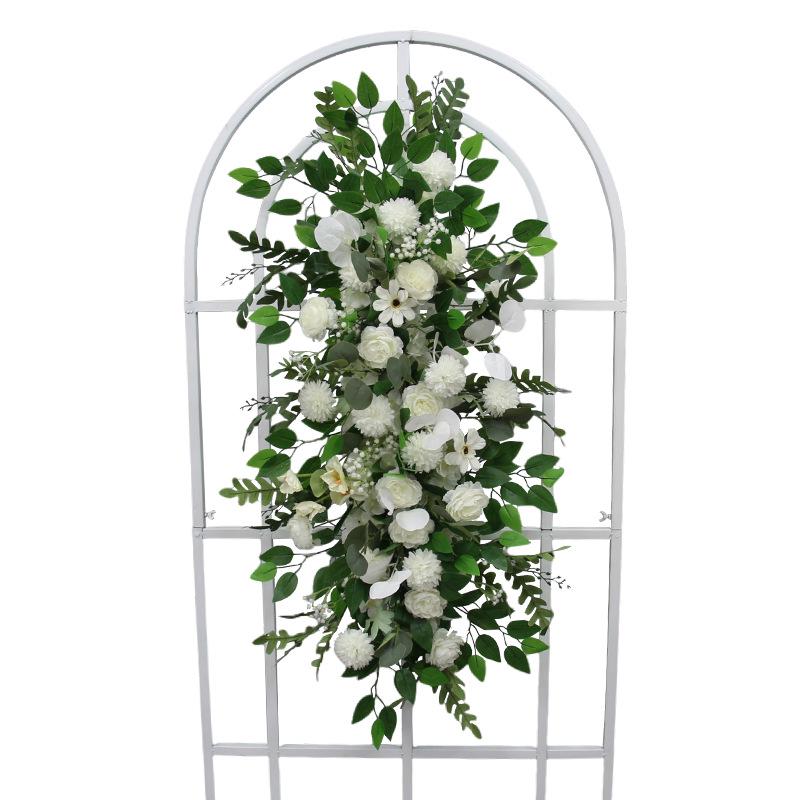 Blumen Kunstseide Blumenstreifen Set: Lange Hängegang-Anordnung & Hochzeitsaal-Dekor