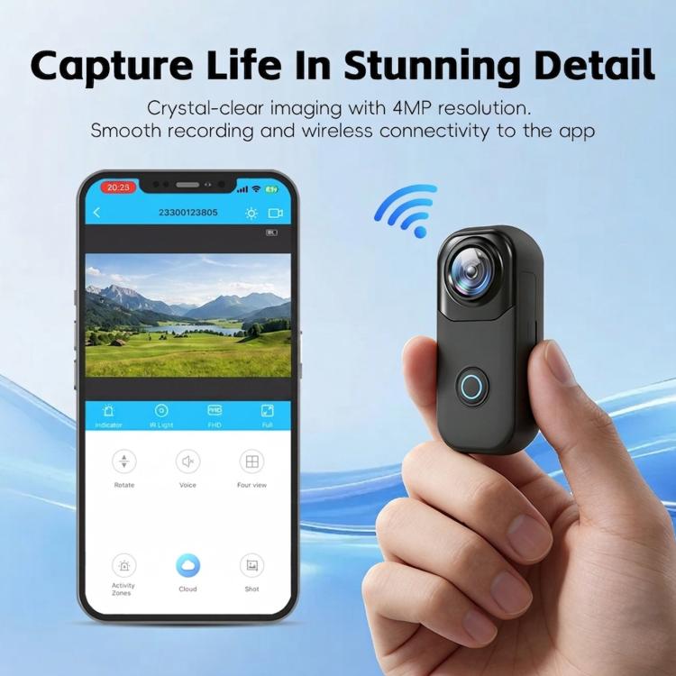 4K WIFI HD Recorder Thumb Action Camera