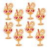 10pcs /Lots Cartoon Summer Surf Style Embroidered Fruit Drinks Patch Iron On Patches For Clothing Lobster Turtle Starfish Sew Diy 