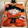 Coperta in Flanella con Stampa Personaggi Dragon Ball, Alta qualità Confortevole per Tutte le Stagioni, Arredamento per la Casa, Calore e Comfort, Perfetta per Regali di Natale