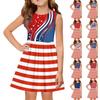 Vestido de Princesa de Verão para Meninas - Vestido Salopete Linha A Dia da Independência