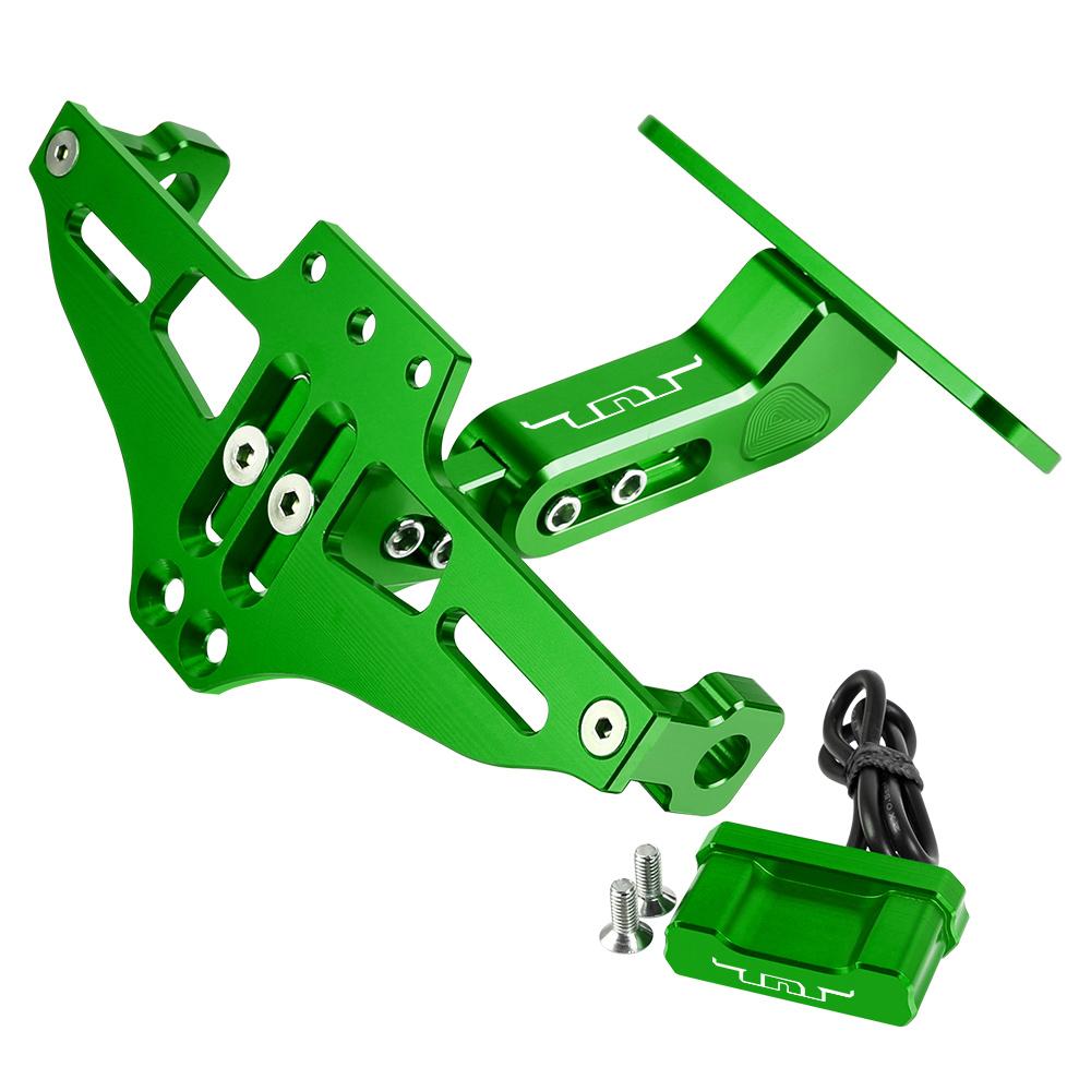 For BENELLI TNT BN 125 250 TRK 502 200 BJ250 BJ500 TNT125 250 300 600 Motorcycle License Plate Holder Frame Bracket LED Light