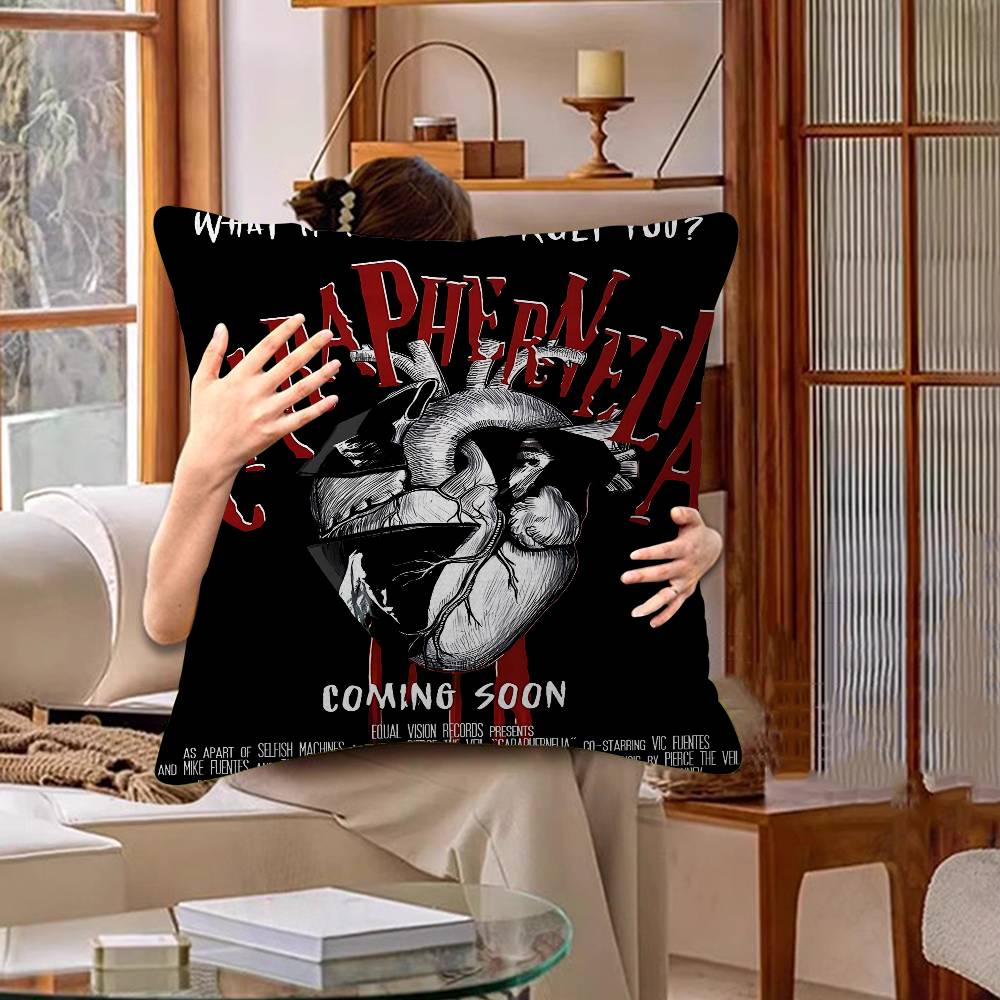 Band S-Sleeping With Sirens Classic Lucky Dragon Pillow Cover Sofa Cushion Cover Home Room Decoration Children Gift