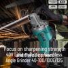 DAYI 40V Cordless Brushless Angle Grinder CN plug (adapter included)