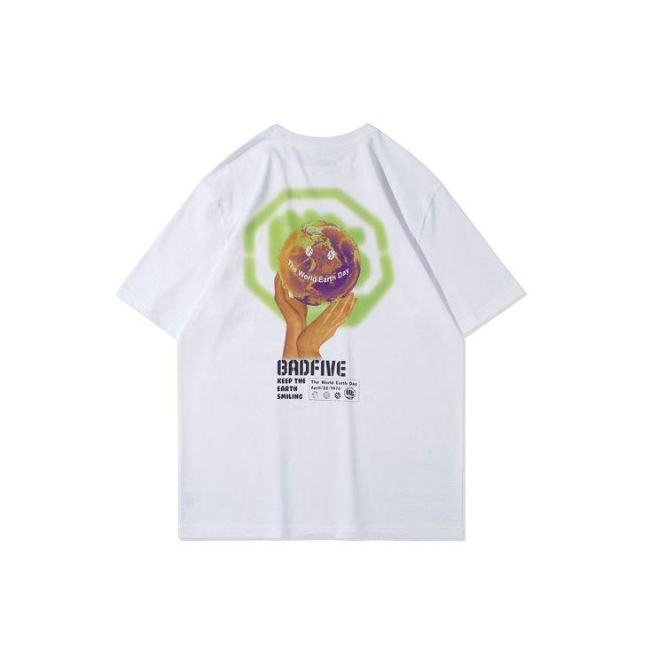 Li Ning Anti-Five Graphic Print Loose Round Neck Short Sleeve T-Shirt Men Tops White AHSR099-5