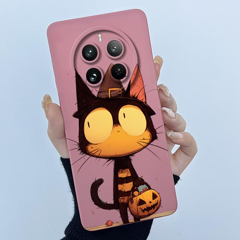 Case For Realme 12 Pro Plus 12 Plus 12X 5G Phone Case Cartoon Pretty Flower Liquid Silicone Soft TPU Protective Cover Shell Capa