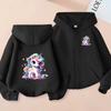 Girls Boy Leisure Sweatshirt Coat Children's Pretty Girl Pink Gift Charming Unicorn Cardigan Hoodies Kawaii Zipper Style