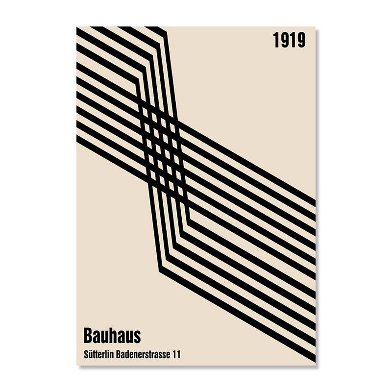 

Абстрактная линия Баухаус, настенная живопись на холсте, современный минималистичный стиль, скандинавские постеры и принты, картинки для декора гостиной 21x30cm No Framed