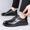 The first layer of cowhide autumn new men's business casual leather shoes high-end leather men's soft-soled single shoes men's shoes shoes