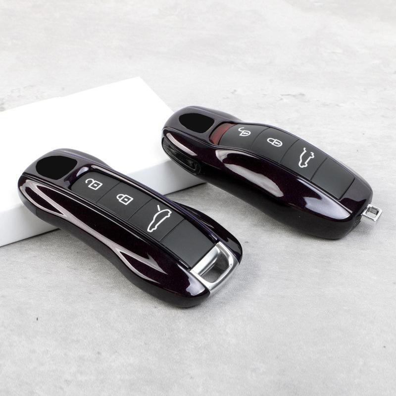 For Porsche Cayenne Key Case Macan718 Paramela Taycan911 Car Key, Amethyst