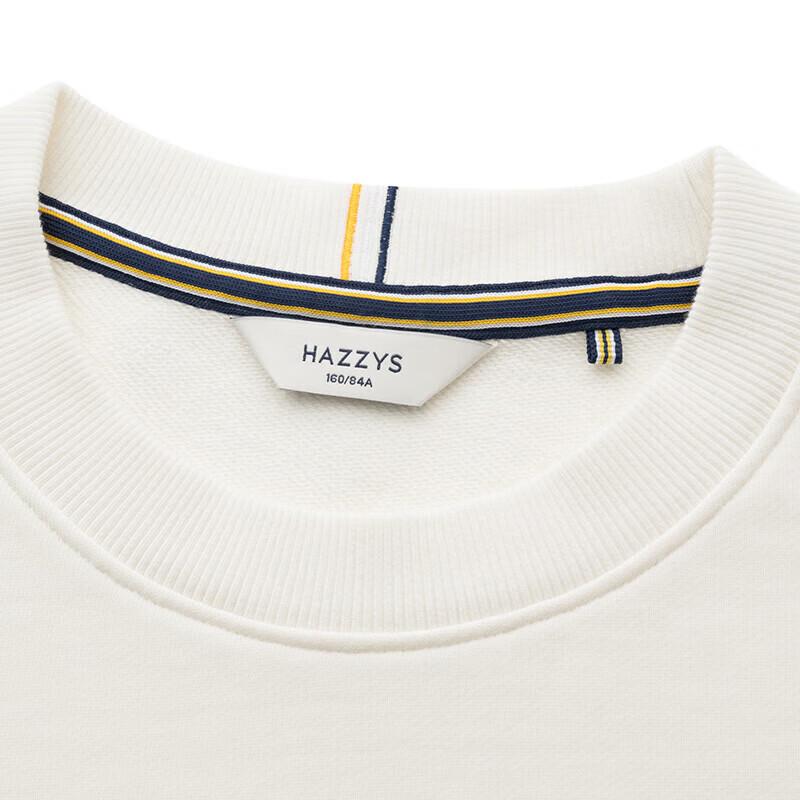 HAZZYS Women's 2025 Spring Loose Round Neck Sweatshirt