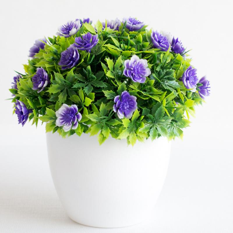 1pc Simulated Plants Flowers Potted Landscapes Garden Celebration Home Decor Outdoor Photography Props Flower Creative Ornaments