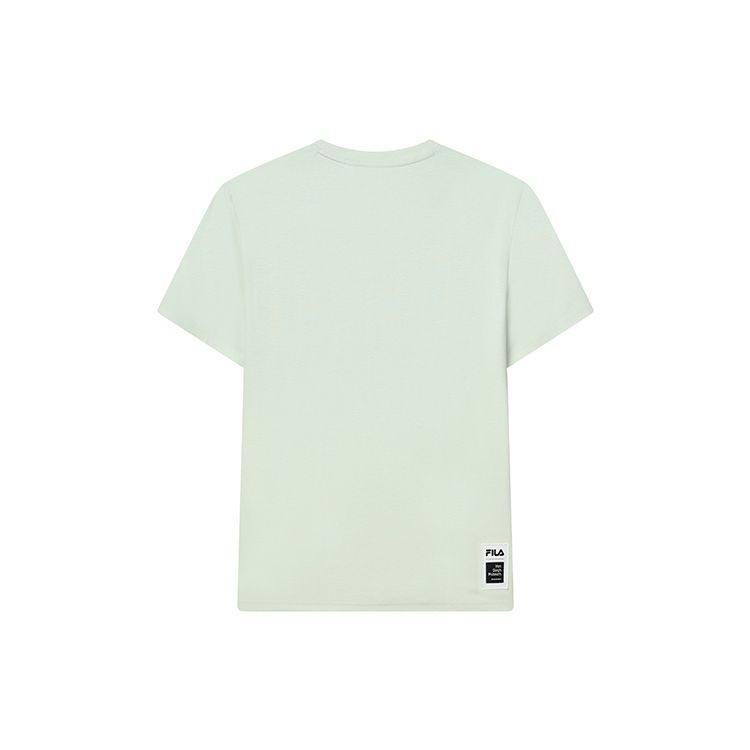 Fila X Van Gogh Collaboration Sports Leisure Knit Ammonia Short Sleeve T-Shirt Men Tops Growth-Green F11M228111F-LG