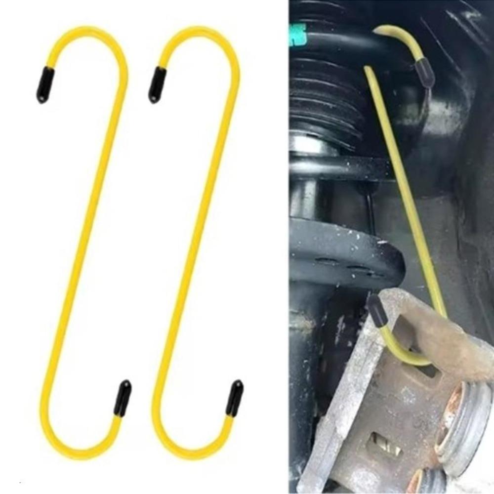 Car Brake Caliper Hook Auto Brake Calipers Hooks with S Shape Rubber Tips Universal Tools for Brake Bearing Axle Suspension Work