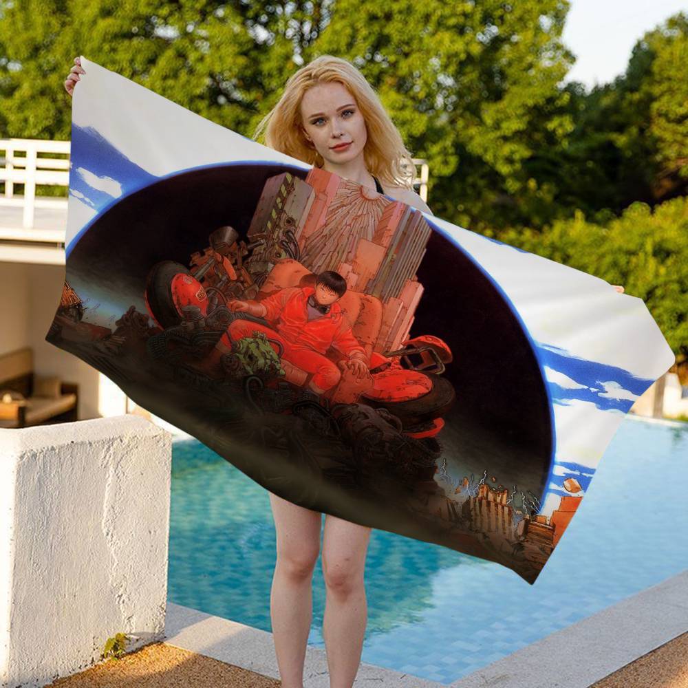 Hot Anime A-Akira Big Microfiber Beach Towels Quick Dry Towel Sand Beach Towels Pool Towel for Travel Swim Pool Yoga