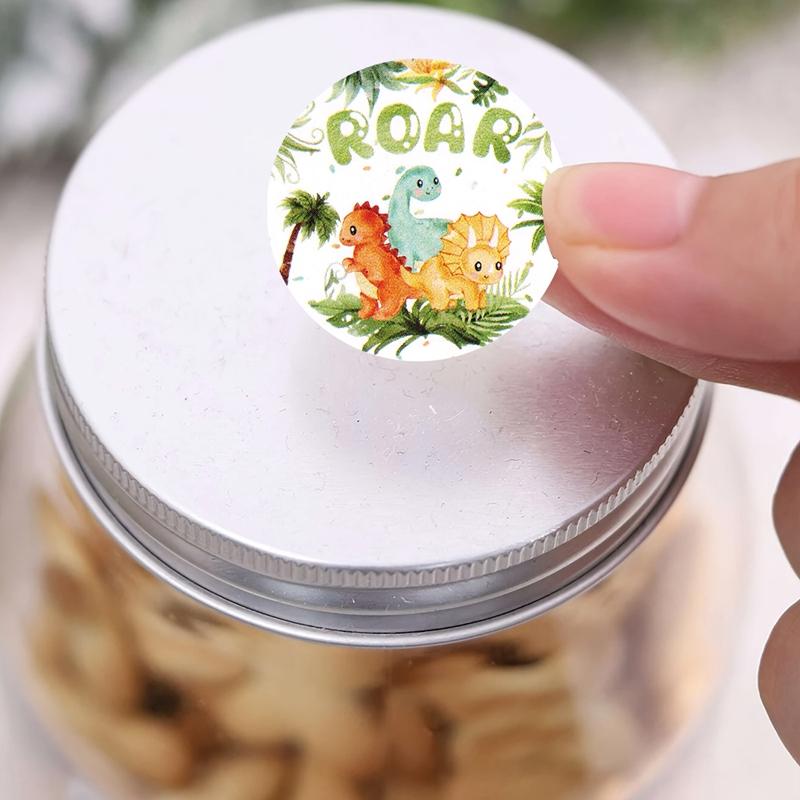 500pcs Dinosaur Candy Bags Box Stickers Happy Birthday party Decorations Kids Girl Baby Shower Dinosaur Birthday Party Supplies