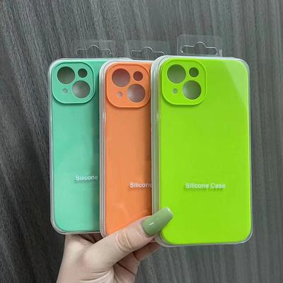 Nárazuvzdorné pouzdro pro IPhone 14 13 12 Pro Max Liquid LOGO silikonové pouzdro pro iPhone 13 Pro 14 PLus Ochranný kryt fotoaparátu