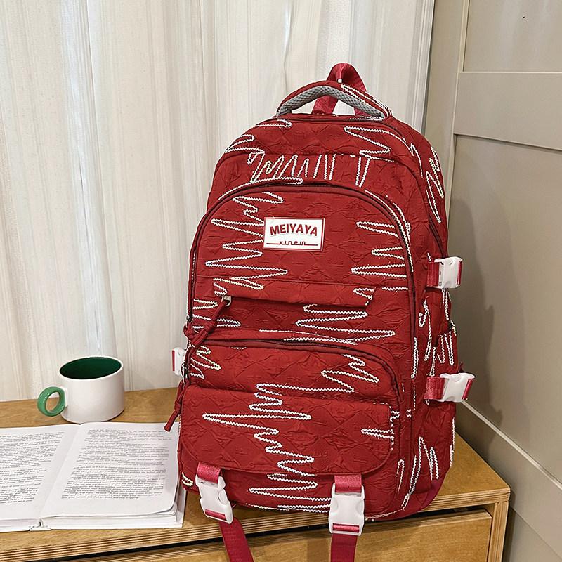 Schoolbag High-value Schoolbag Junior High School Girl Ins Wind Korean High School Student Elementary School Student Grade 1-1 Backpack Female