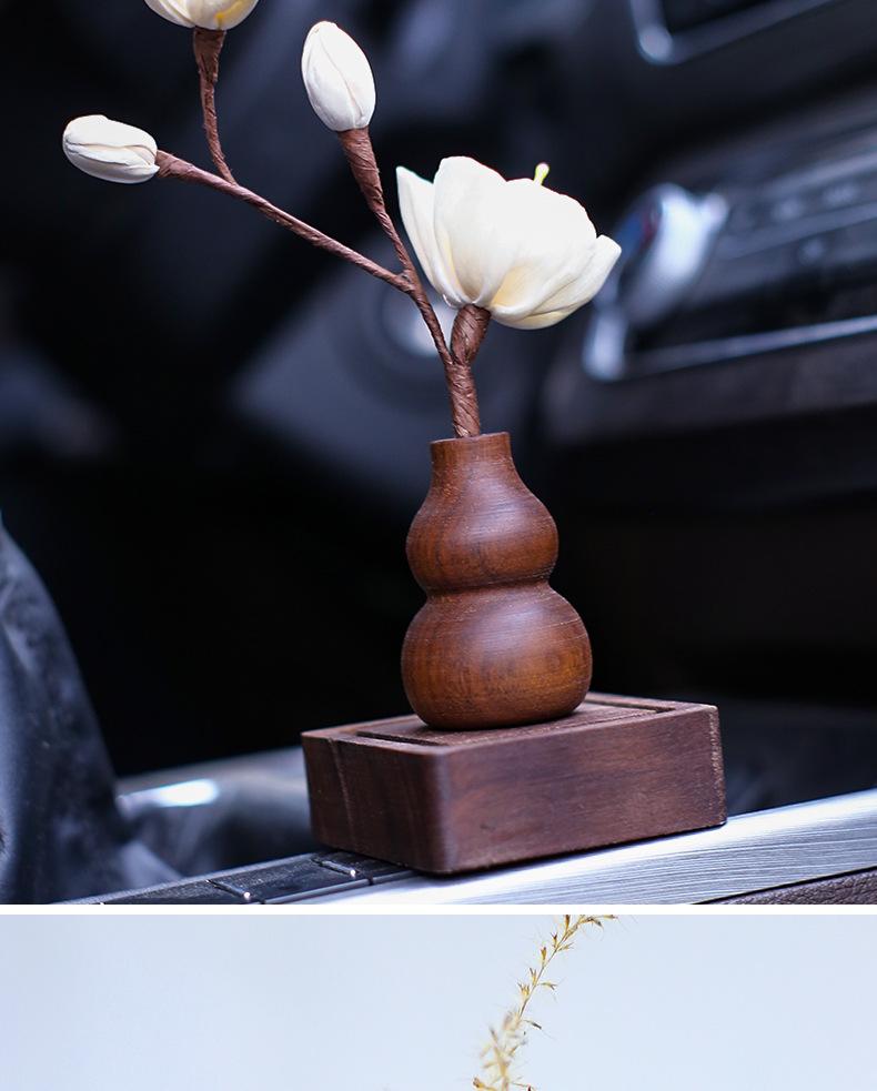Wooden Walnut Aroma Diffuser: Essential Oil Vase for Home & Bedroom