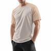 Men's Round Neck Contrast Color Raglan Short Sleeve Top T-shirt