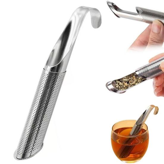 Tea Infuser Strainer Stainless Steel Bags Loose Leaf Filter with Hanging Hook