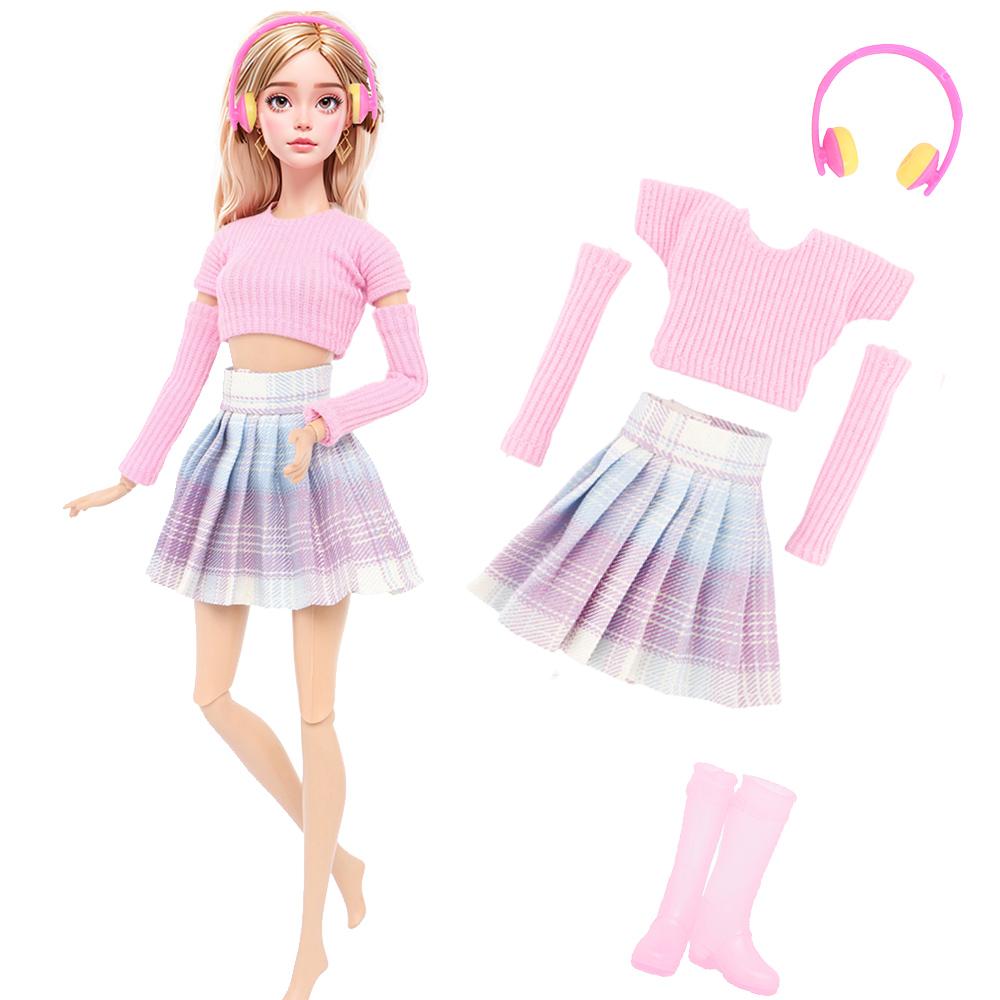 

Модная кукольная одежда для куклы 30 см 11,5 Кукла-девочка Платье принцессы Вечернее платье с обувью Ожерелье Аксессуары Детский подарок