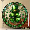 2D Flat Acrylic St. Patrick'S Day Sun Catcher - Clover & Top Hat Design,Window Hanging Decor, Lucky Charm,Irish Themed Housewarming Gift,Garden Decor