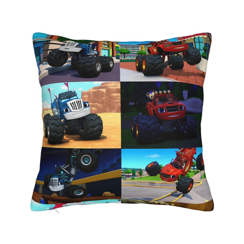 Blaze and the Monster Machines Pillowcase Merch Printed Cushion Cover Decor Throw Pillow Case Cover Home MultiSize