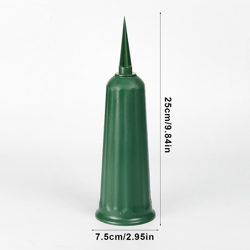 1/2 Stück Friedhofsvase mit Spikes Kunststoff Blumenvase Halter für Grabstein Friedhof Boden Außen Blumenmarkierer Dekorationen